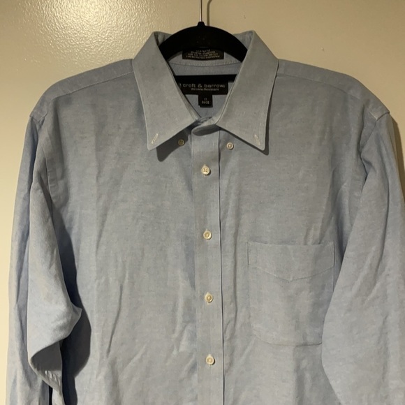 Croft & Barrow Wrinkle Resistant Men’s Button Up Long Sleeves Shirt Size 17 - Picture 2 of 9